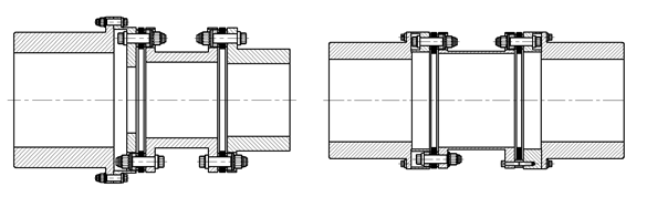  TBP，TBF型 聯(lián)軸器簡圖