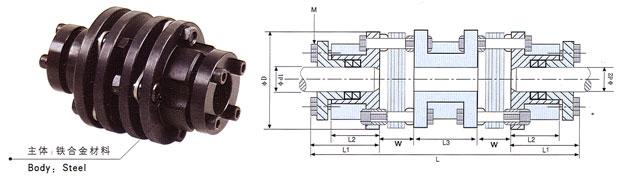 膜片脹套聯(lián)軸器設(shè)計圖